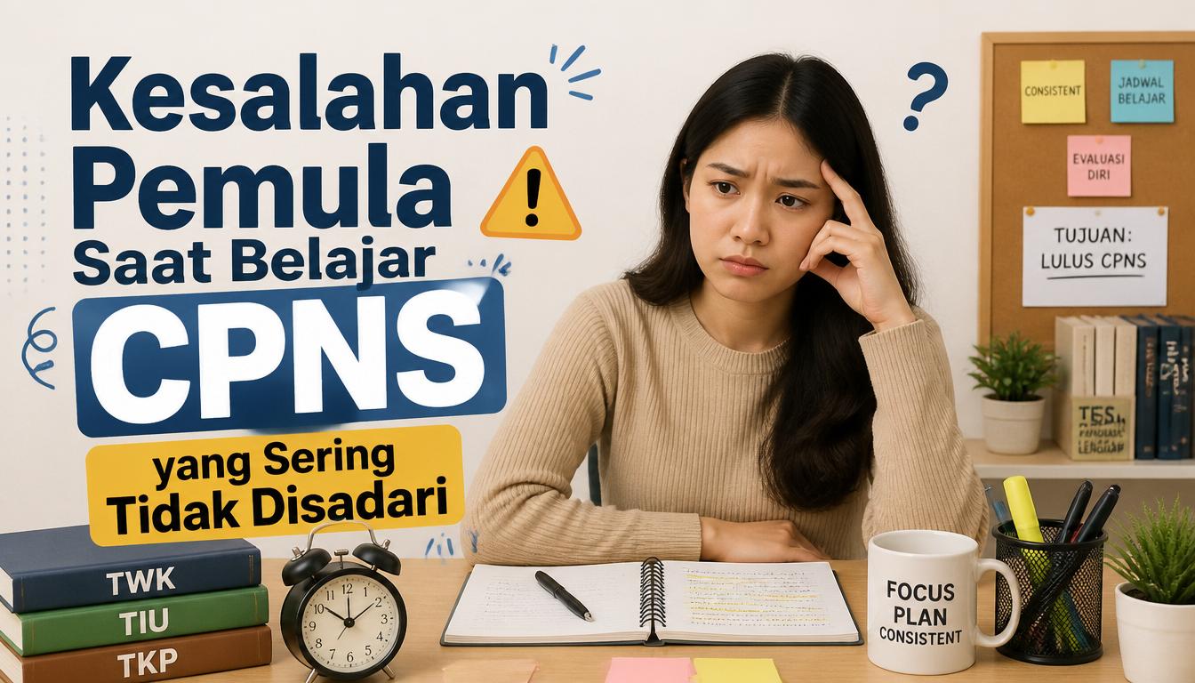 5 Kesalahan Pemula Saat Belajar CPNS yang Sering Tidak Disadari